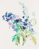 Delphinium by Oskar Kokoschka, 1964-1974, Farblithografie auf BFK RIVES (Wasserzeichen), sold Apr 2010