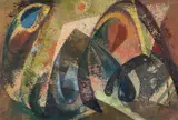 Wilhelm Imkamp, Ohne Titel, 1955, Oil
