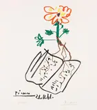 Nature morte by Pablo Picasso, 1961, Lithograph in colours, sold Apr 2010