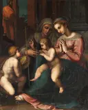Raffaello Sanzio gen. Raffael, Nach - Madonna del divino amore, Oil on panel