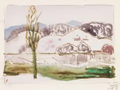 Seeufer im Winter by Otto Dix, 1950, Watercolour, sold Apr 2010