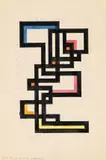 Walter Dexel, Skizze zu: Bandwerk II (geschlossen)