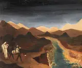 Heinrich Ehmsen, Am Terek (Kaukasus), 1948, Oil