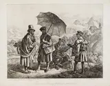 Johann Adam Klein, Die Maler auf der Reise, 1819, Etching