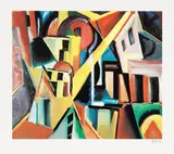 Walter Dexel, Walter Dexel: Die Hinterglasbilder, 1918, Silkscreen in colours