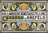 Jan Thorn Prikker, Plakat: Holländische Kunstausstellung Krefeld, 1903, Lithograph in colours