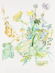 Kürbis by Oskar Kokoschka, 1975, Lithograph in colours, sold Apr 2010