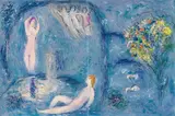 Marc Chagall, Die Felsengrotte der Nymphen, 1961, Lithograph in colours