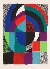 Cathédrale by Sonia Delaunay, 1971, Lithograph in colours, sold Apr 2010