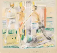 Badende Jungen by Max Ackermann, 1921, Pastel, sold Apr 2010