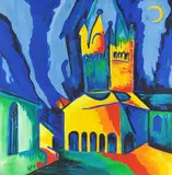 Heinrich Schlief, Patrokli-Dom bei Nacht, 1930, Oil on fibreboard