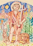 Heiliger Hieronymus by Eduard Bargheer, 1958, Watercolour, sold Apr 2010