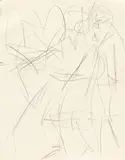 Paar by Ernst Ludwig Kirchner, 1919, Pencil drawing, sold Apr 2010