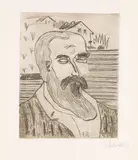 Franz Radziwill, Bärtiger Mann, 1923, Etching