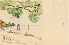 Waldemar Flaig, 5 Blätter: Landschaftsdarstellungen, 1920, Watercolour