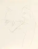 Bogenschütze by Ernst Ludwig Kirchner, 1919, Pencil drawing, sold Apr 2010
