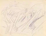 Zimmerleute by Ernst Ludwig Kirchner, 1919, Chalk drawing, sold Apr 2010