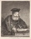 Georg Friedrich Schmidt, 7 Blätter: Figürliche Darstellung nach Rembrandt (1), Porträtdarstellungen nach Rembrandt (6), Etching