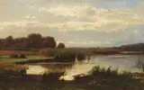 Paul Weber, Am Seeufer, 1900, Oil on canvas