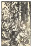 Die heiligen Einsiedler Antonius und Paulus by Albrecht Durer, 1503, Woodcut, sold Apr 2010