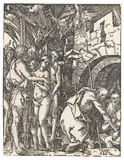 Christus in der Vorhölle by Albrecht Durer, 1509, Woodcut, sold Apr 2010