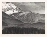 Alexander Kanoldt, Ehrwalder Köpf, 1928, Lithograph