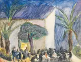 Lilja Busse, Das Fest, 1925, Watercolour