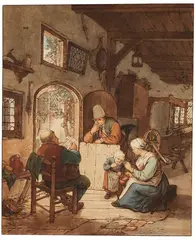 Cornelis Ploos van Amstel, Der Zeitungsleser, 1766, Etching