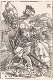 Hans Baldung Grien, Die Heilige Katharina, 1505, Woodcut