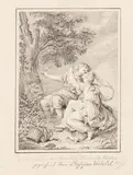 Egid Verhelst, Angelika und Medoro, 1796, Pencil