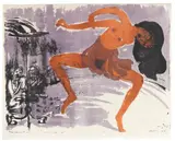Emil Nolde, Tänzerin, 1913, Lithograph in colours