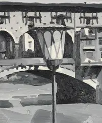 Martin Kippenberger, Ohne Titel (Aus: Uno di voi, un Tedesco in Firenze), 1976, Oil on canvas