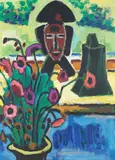 Dunkles Symbol by Karl Schmidt-Rottluff, 1964, Oil on canvas, sold Dec 2009
