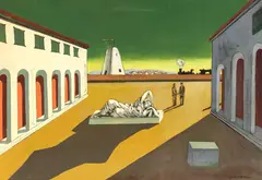 Giorgio de Chirico, Piazza d'Italia, 1959, oil on canvas