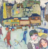 Hanns Bolz, Montmartre, 1910, Oil on canvas