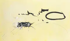 Georges Mathieu, L'anarchie italienne, 1959, Oil on canvas