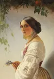 Carl Timoleon von Neff, Bildnis einer jungen Frau, 1840, Oil on canvas