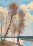 Lesser Ury, Märkischer See, 1890, Pastel