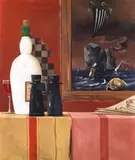 Franz Radziwill, Stillleben mit dem Fernglas