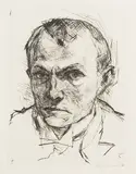 Max Beckmann, Selbstbildnis, 1914, Drypoint