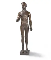 Joseph Enseling, Emporschwebender Jüngling, 1929, Bronze