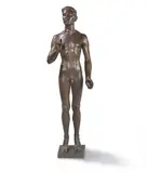 Joseph Enseling, Emporschwebender Jüngling, 1929, Bronze