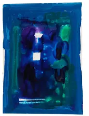 Blue Frame by Sam Francis, 1980, Acrylic, sold Dec 2009