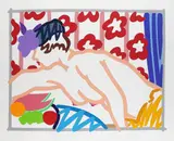 Tom Wesselmann, Judy reaching over table, 1997, Silkscreen in colours