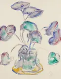 Alpenveilchen by Christian Rohlfs, 1920, Water-tempera, sold Dec 2009