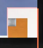 Walter Dexel, Mit silbernem Quadrat, 1924, Oil