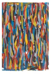 Vertical Brushstrokes by Sol LeWitt, 1993, Gouache, sold Dec 2009