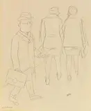 Straßenszene by George Grosz, 1928, Pencil drawing, sold Dec 2009