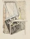 Max Beckmann, Zauberspiegel (Magic Mirror), 1946, Lithograph
