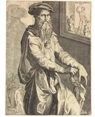 Nicolo Della Casa, Selbstbildnis des Baccio Bandinelli, Engraving